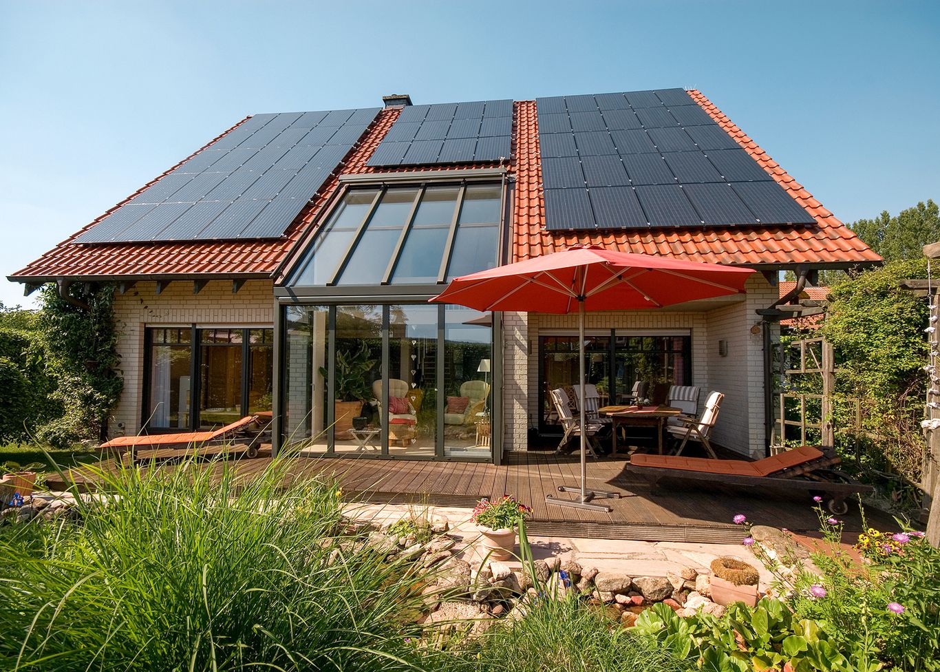 Photovoltaik auf Einfamilienhaus