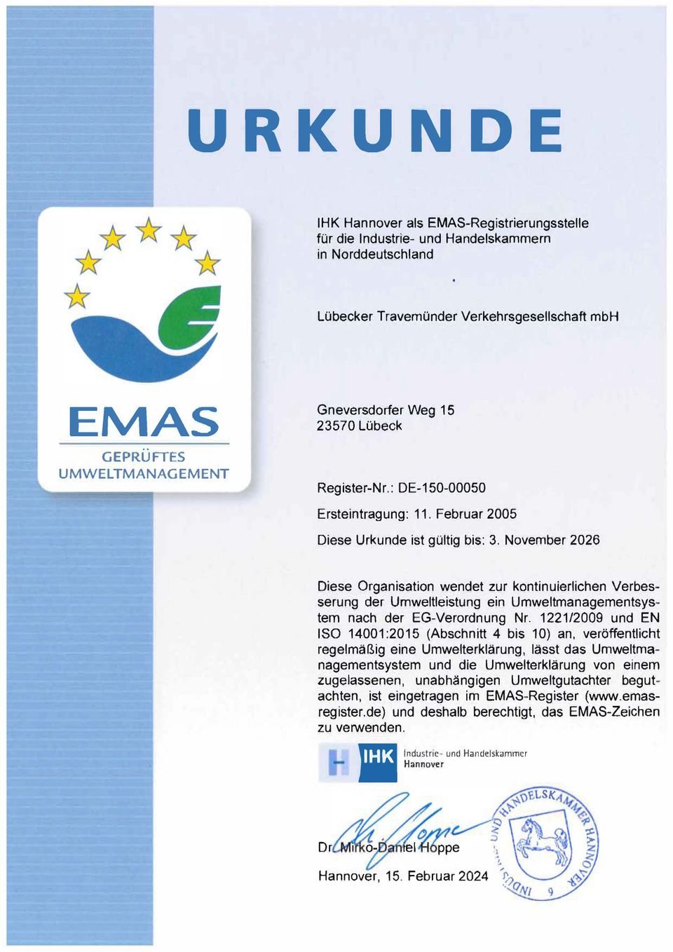 EMAS - LVG