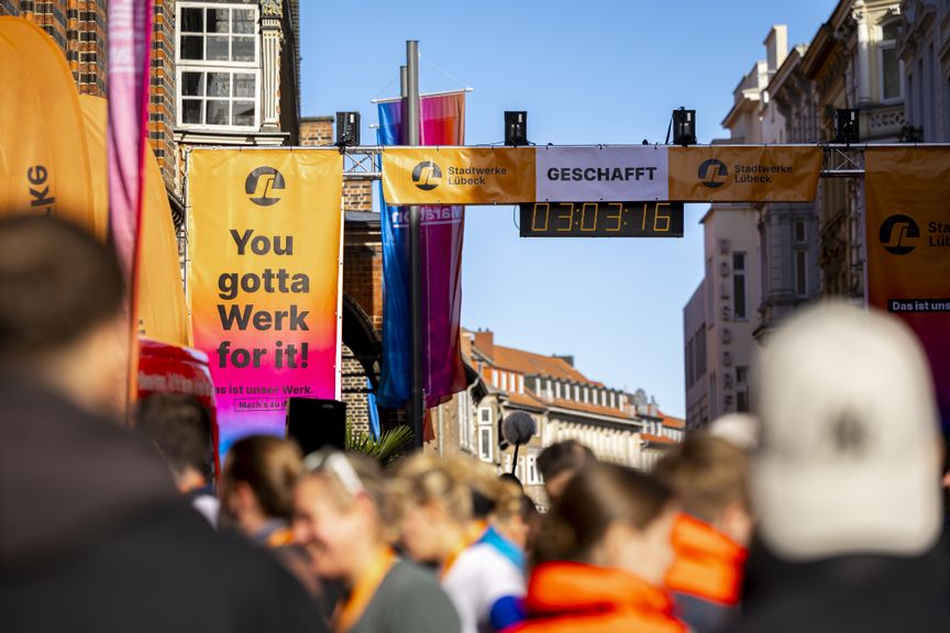 Stadtwerke Lübeck Marathon Zieleinlauf