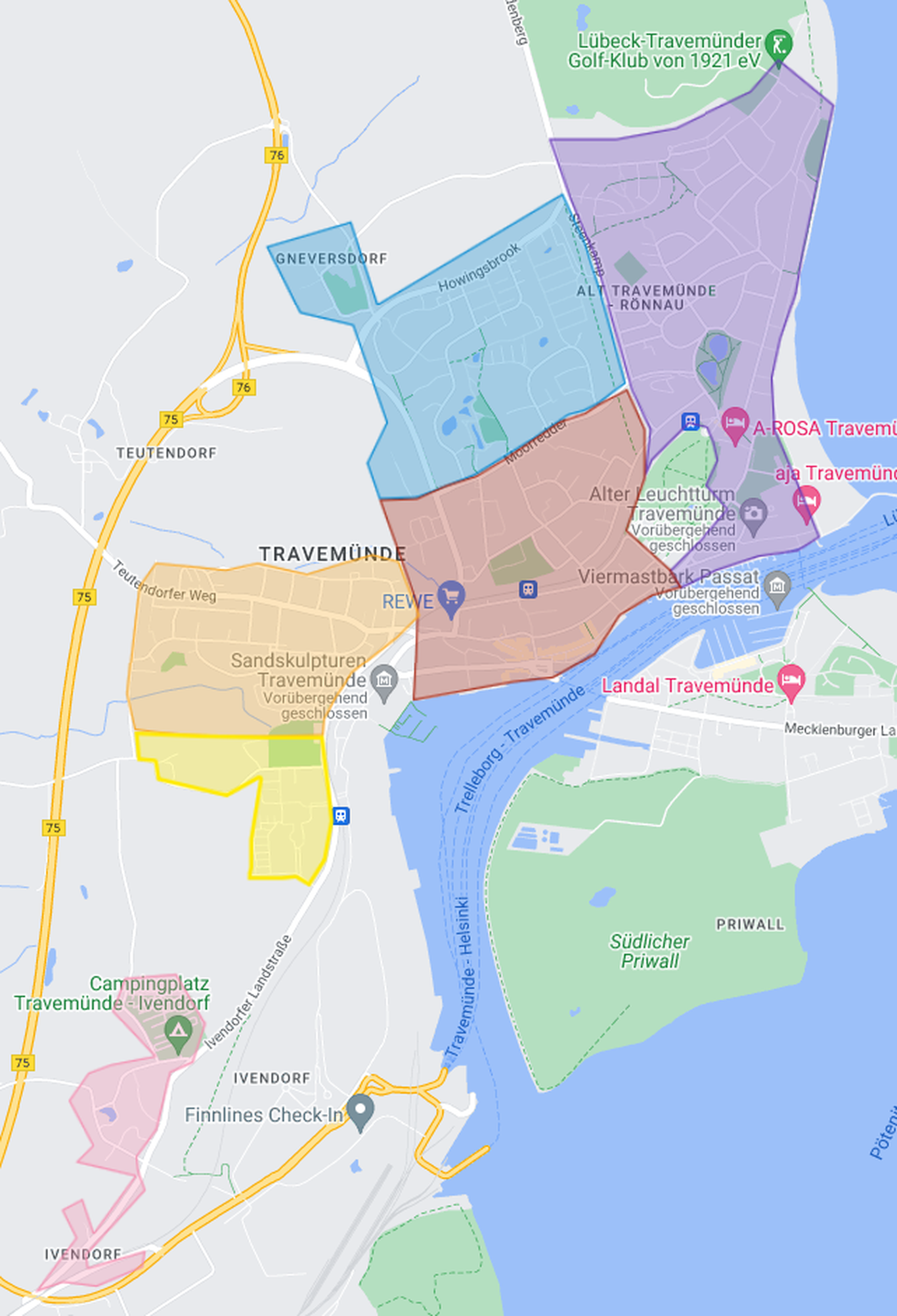 Travemünde-Karte_alle_Baucluster