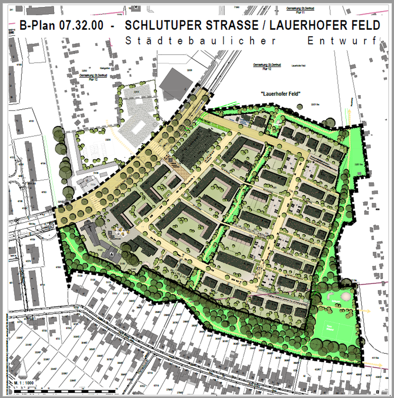 Städtebauliche Planzeichnung